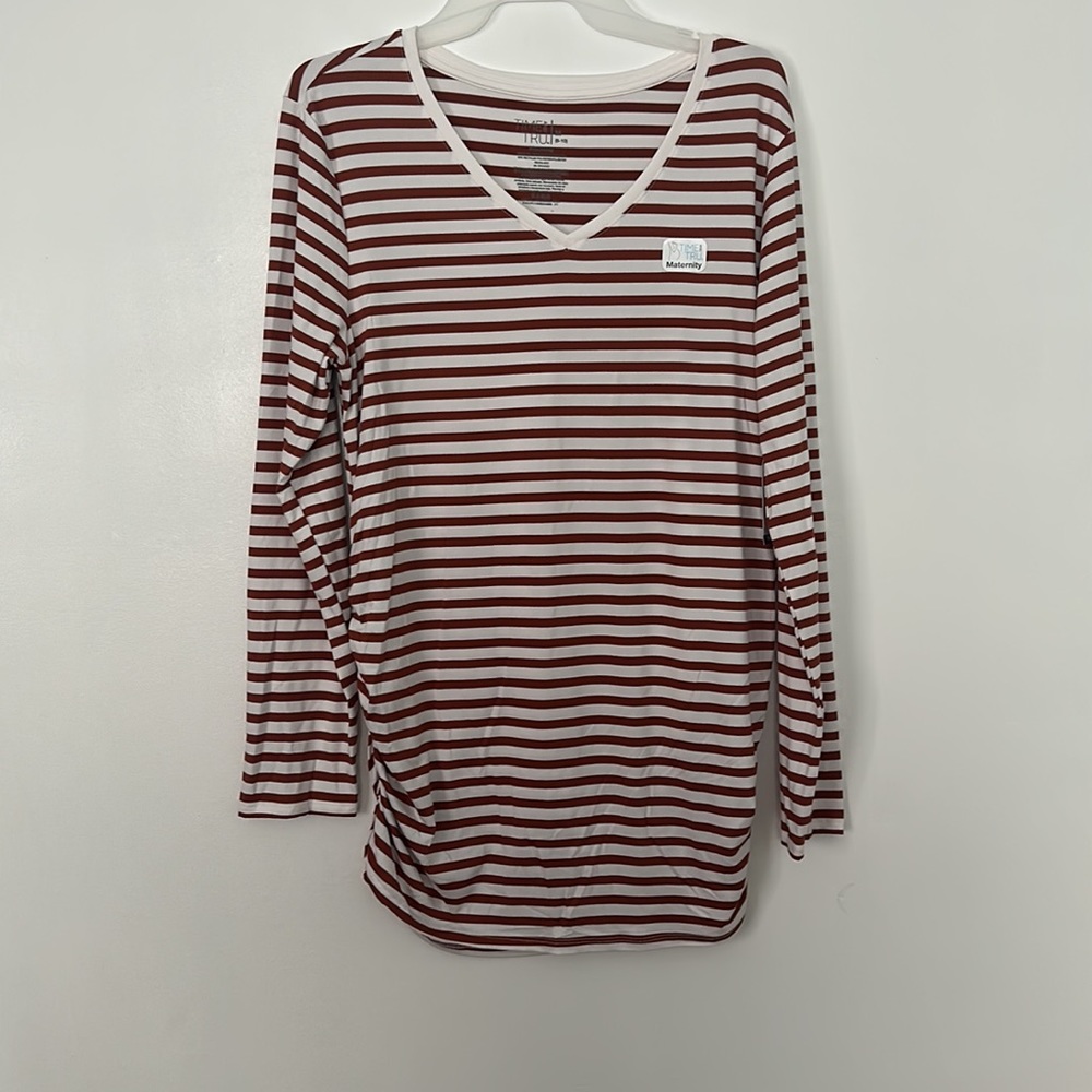 Time and Tru Women's Maternity Long Sleeve T-Shirt Size M - Picture 6 of 11